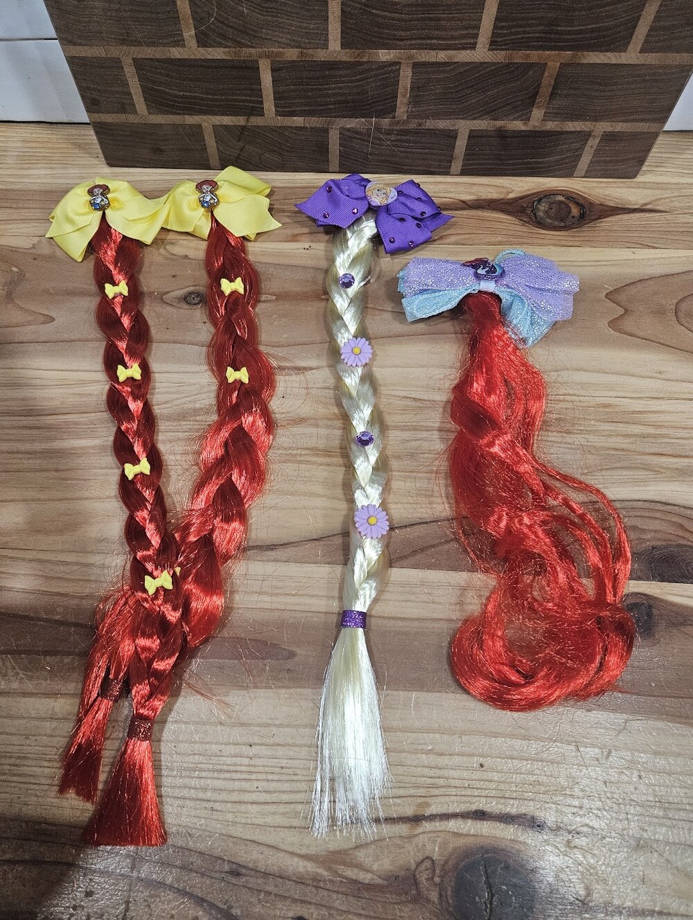 Disney Princess Play Faux Hair Extension Clip Individually Or As A Bundle